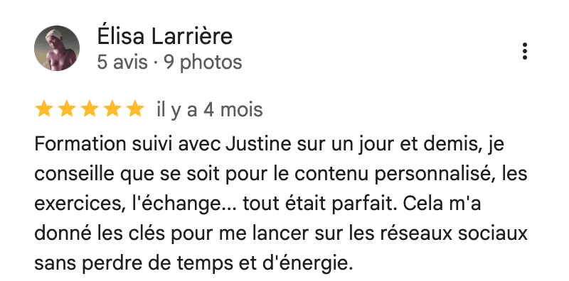 Avis élève 8